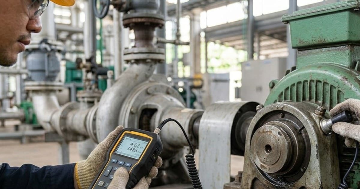Bearing in industrial machinery — failure analysis with vibration analysis ISO 10816