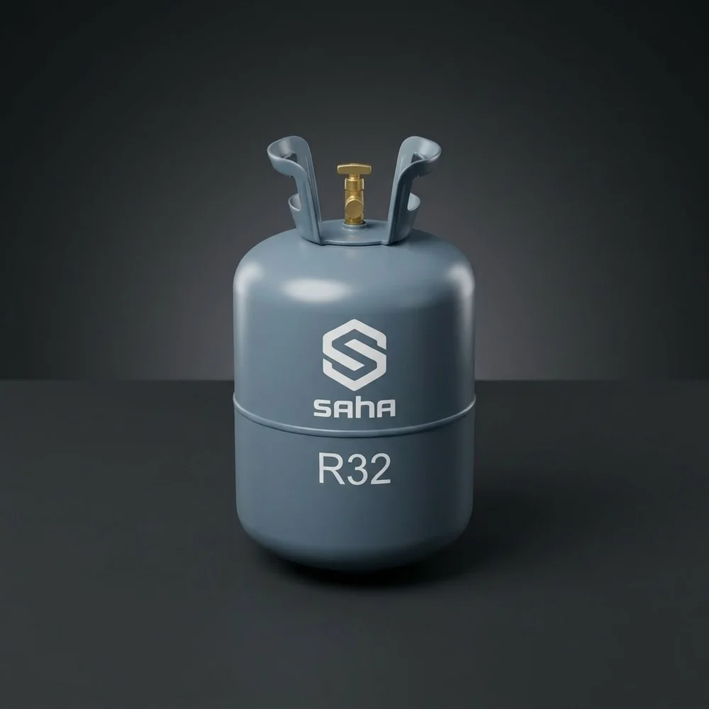 ถังน้ำยาแอร์ R32 ตราสหวัฒนกิจ (ภาพสตูดิโอแสดงรูปทรงถัง)