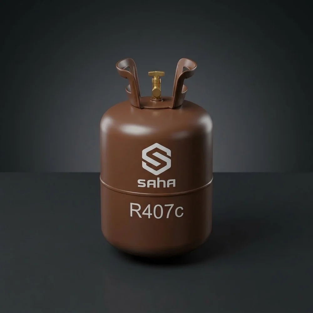 ถังน้ำยาแอร์ R407c ตราสหวัฒนกิจ (ภาพสตูดิโอแสดงรูปทรงถัง)