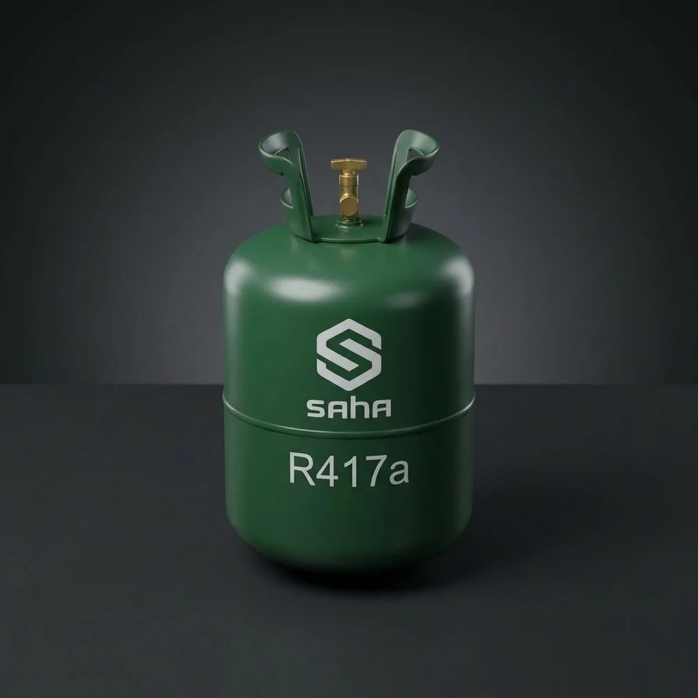 ถังน้ำยาแอร์ R417a ตราสหวัฒนกิจ (ภาพสตูดิโอแสดงรูปทรงถัง)