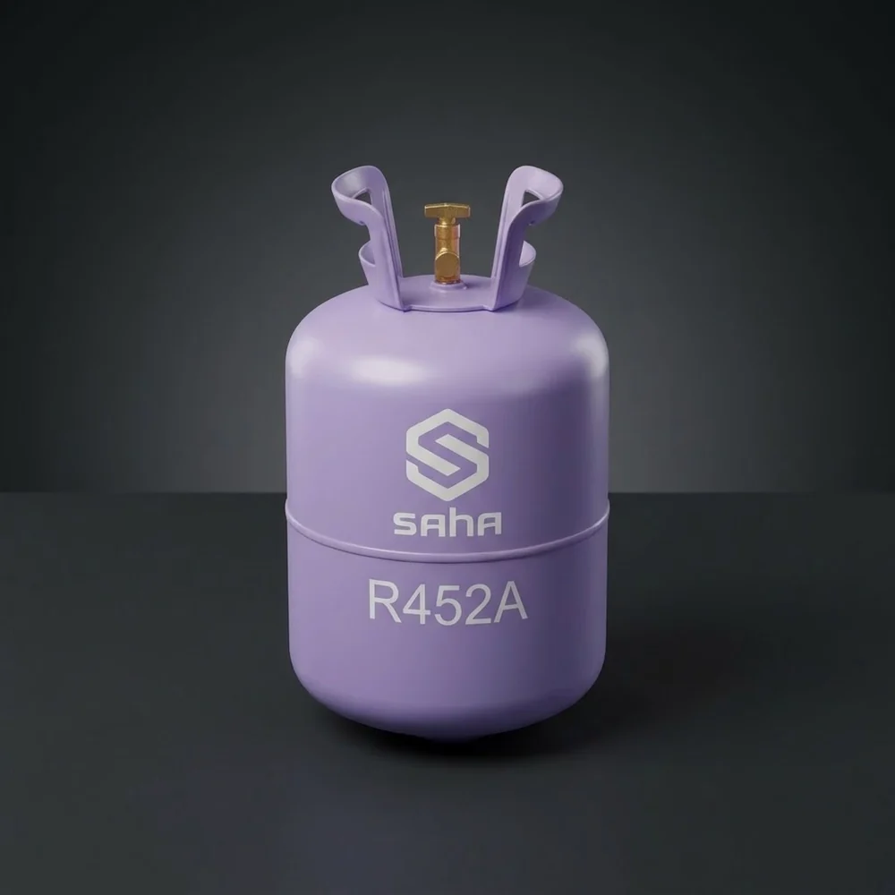 ถังน้ำยาแอร์ R452A ตราสหวัฒนกิจ (ภาพสตูดิโอแสดงรูปทรงถัง)