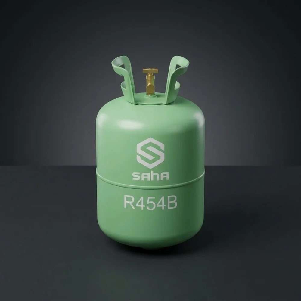 ถังน้ำยาแอร์ R454B ตราสหวัฒนกิจ (ภาพสตูดิโอแสดงรูปทรงถัง)
